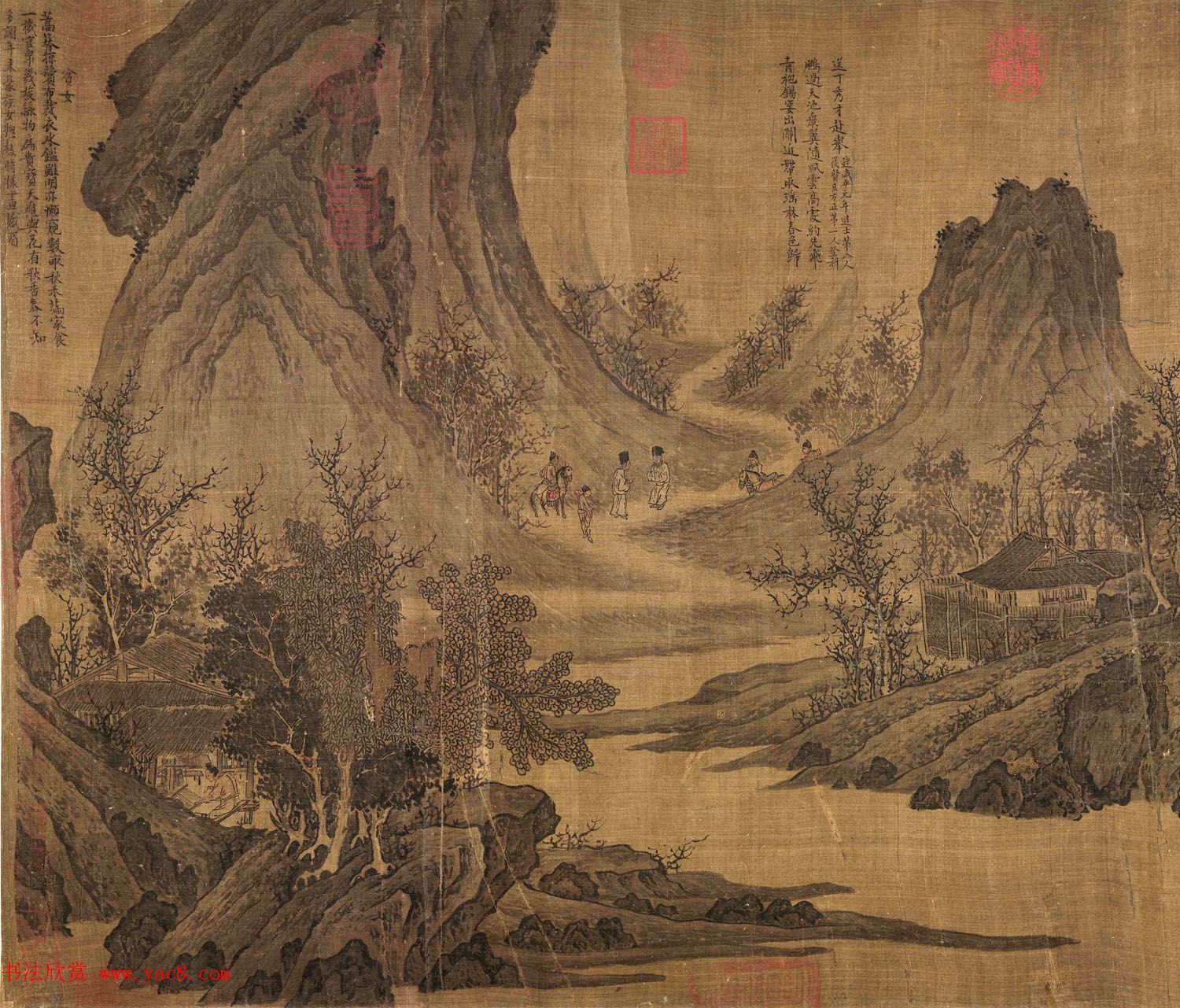 宋代张先82岁创作山水人物画《十咏图》